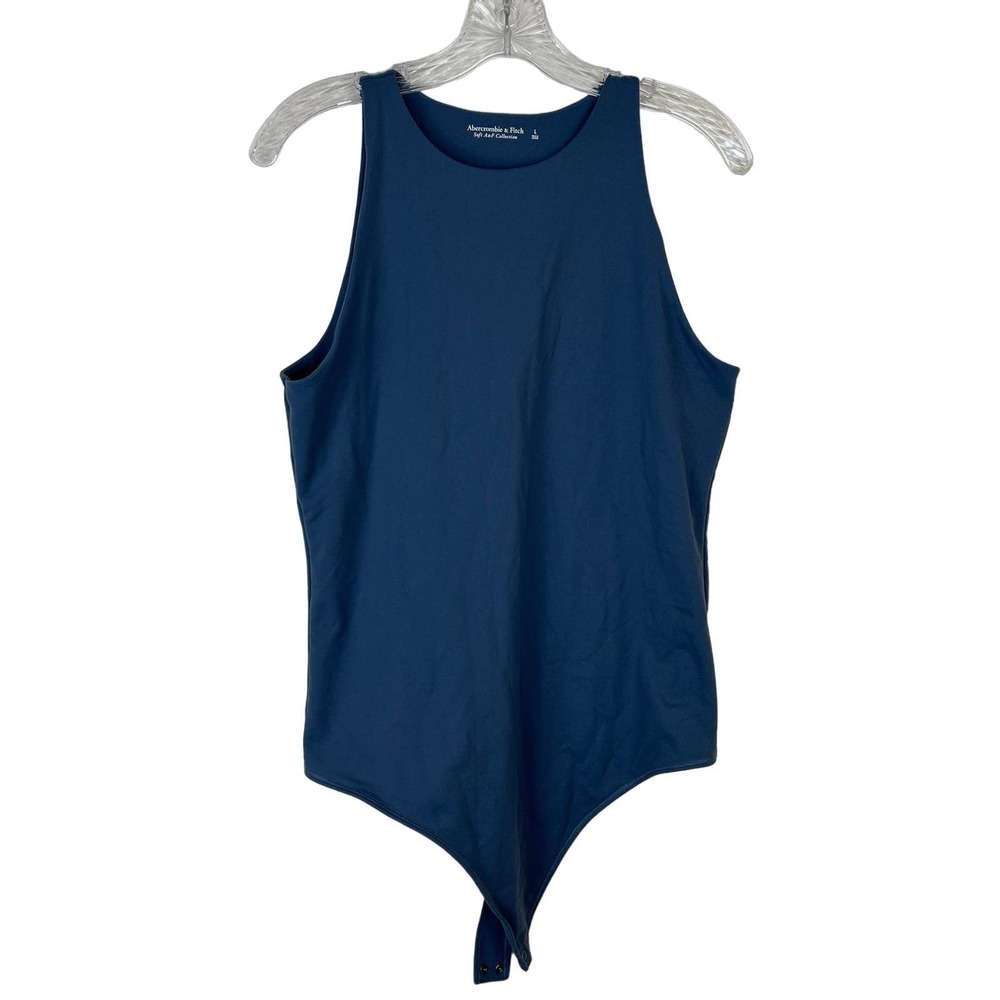 Abercrombie & Fitch Bodysuit Sleeveless Blue Soft A&F Collection Large